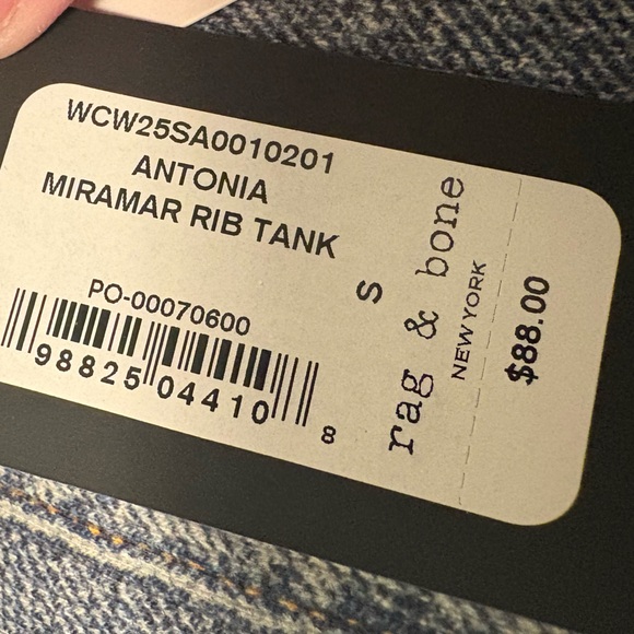 NWT Rag & Bone MIRAMAR Rib Tank - Picture 3 of 6